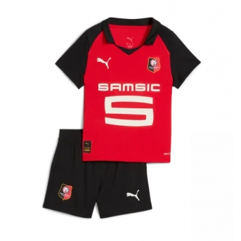 Billige Fotballdrakt Stade Rennais Replika Hjemmedraktsett Barn 2025-26 Kortermet (med bukser)